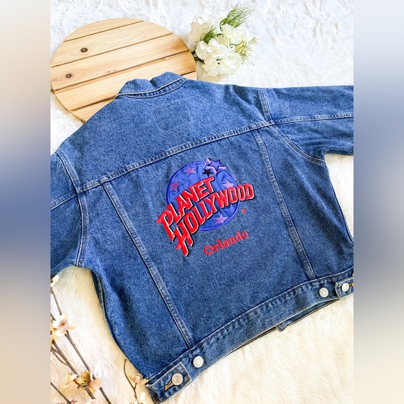 Planet Hollywood Orlando Denim Jean Jacket - Picture 1 of 7